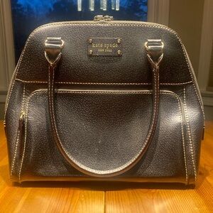 Kate Spade Metallic Pewter Satchel Bag